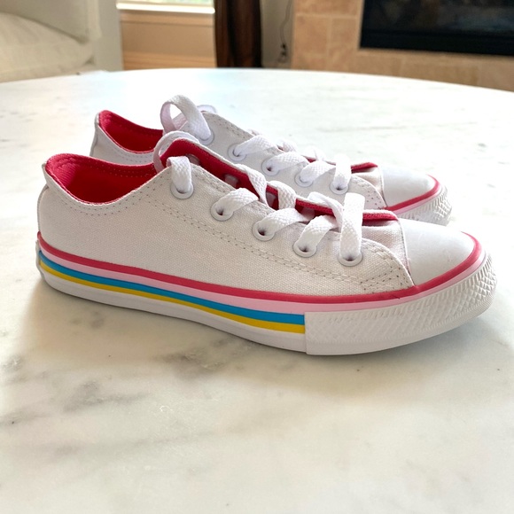 New! Converse All Star Rainbow Stripes - Picture 1 of 4